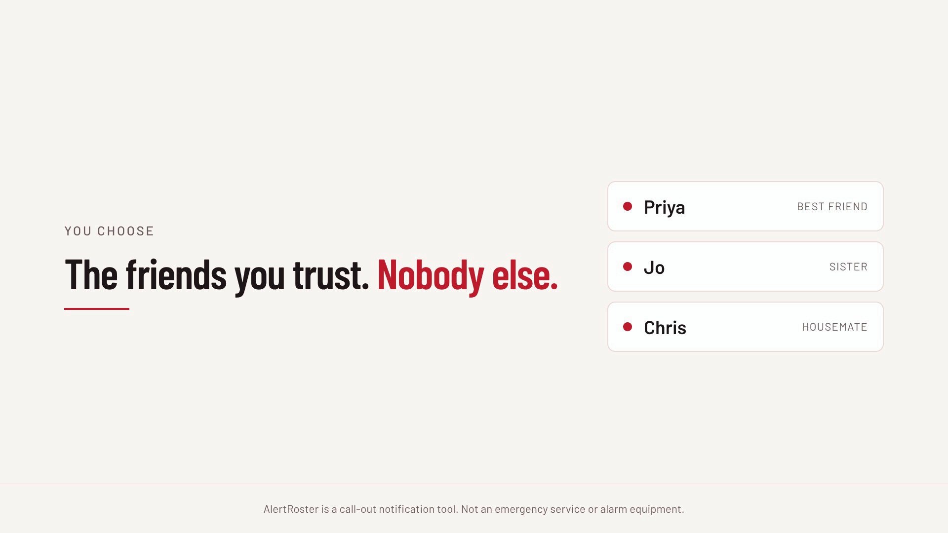 Going well — extend, and nothing else happens.